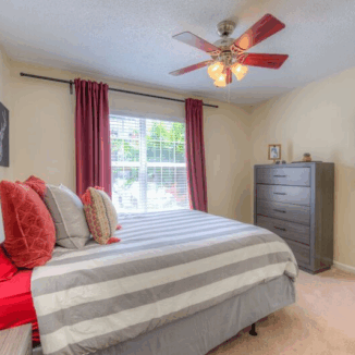 Furnished bedroom